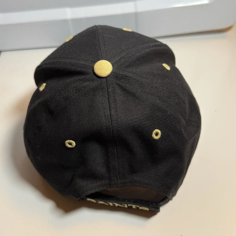 UTS New Orleans Saints Adjustable Baseball Cap Black Gold Mens OSFA NFL Hat